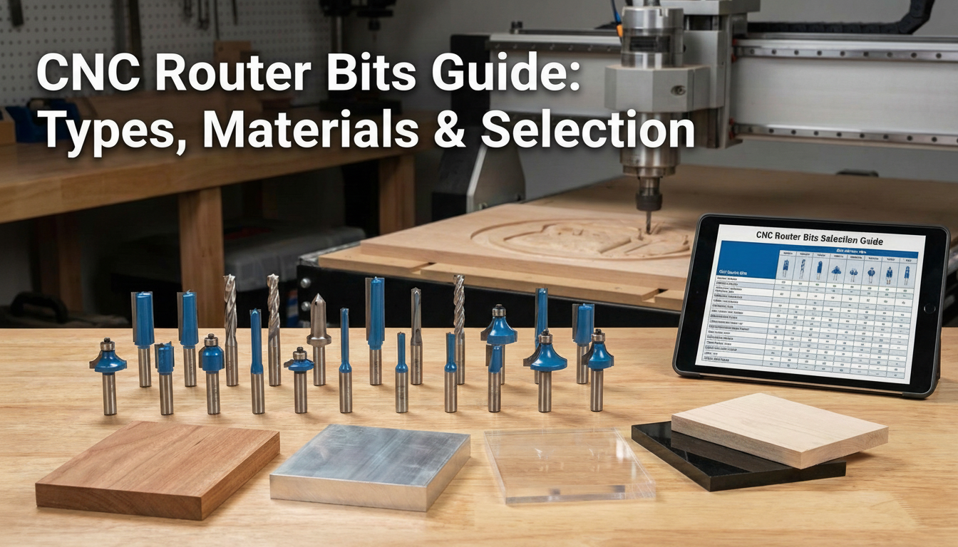 CNC Router Bits Guide: Types, Materials & Selection
