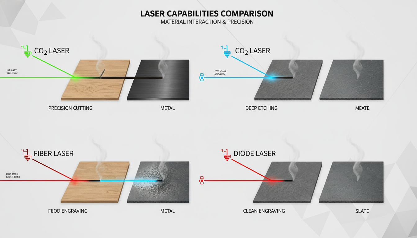 CO2 Laser vs. Fiber Laser vs. Diode: Which Do You Need?